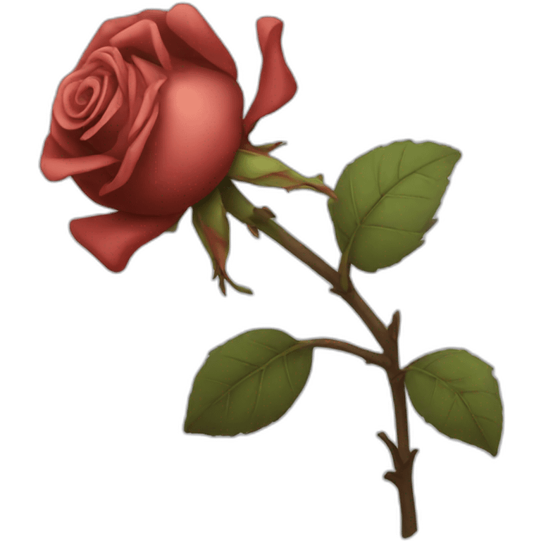 Withered rose flower emoji