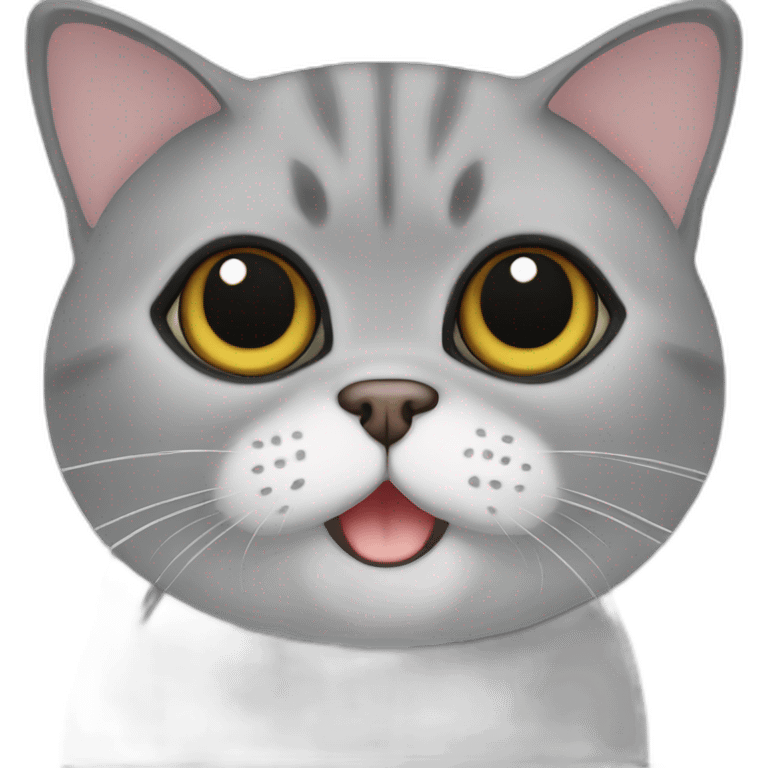 Exotic shorthair grey emoji