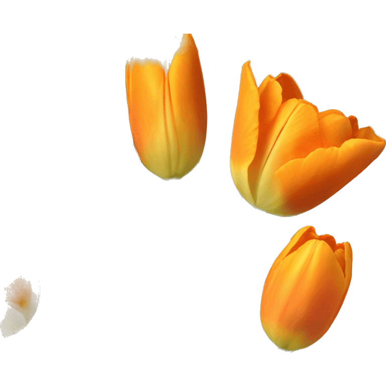 ramo de tulipanes naranjas  emoji