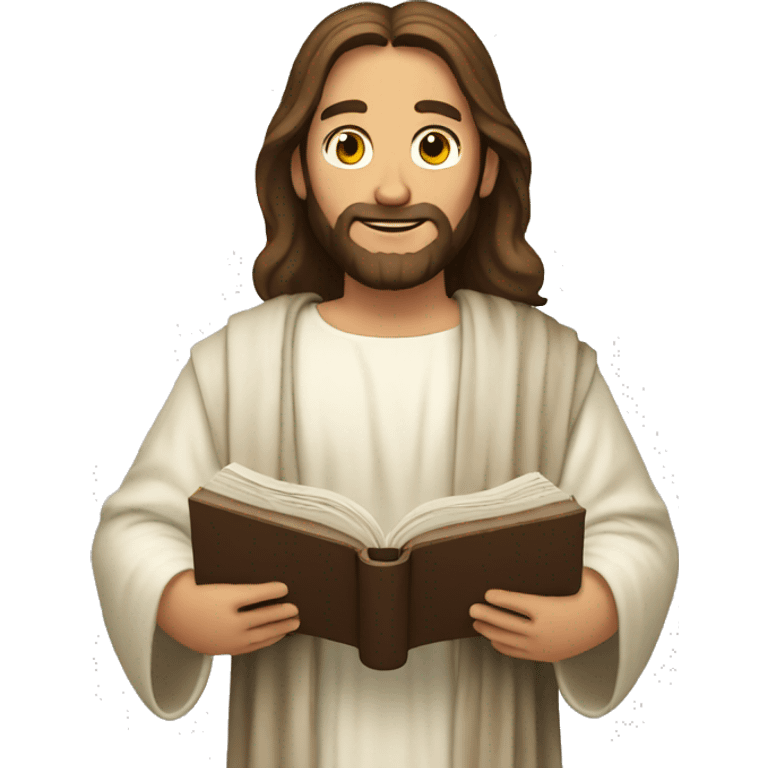 jesus holding bible emoji