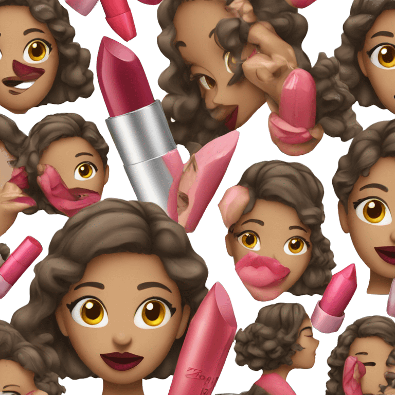 Girl with lipstick  emoji