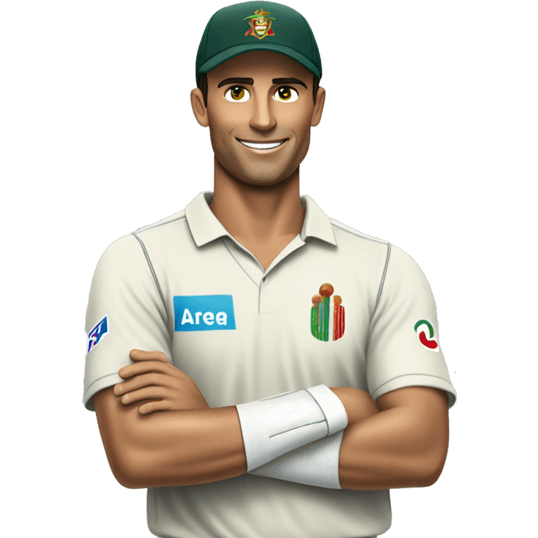 Cr 7 in cricket  emoji