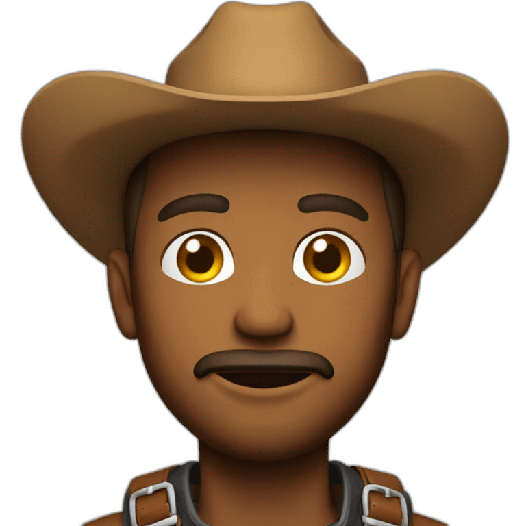 extremely cowboy with chaps emoji