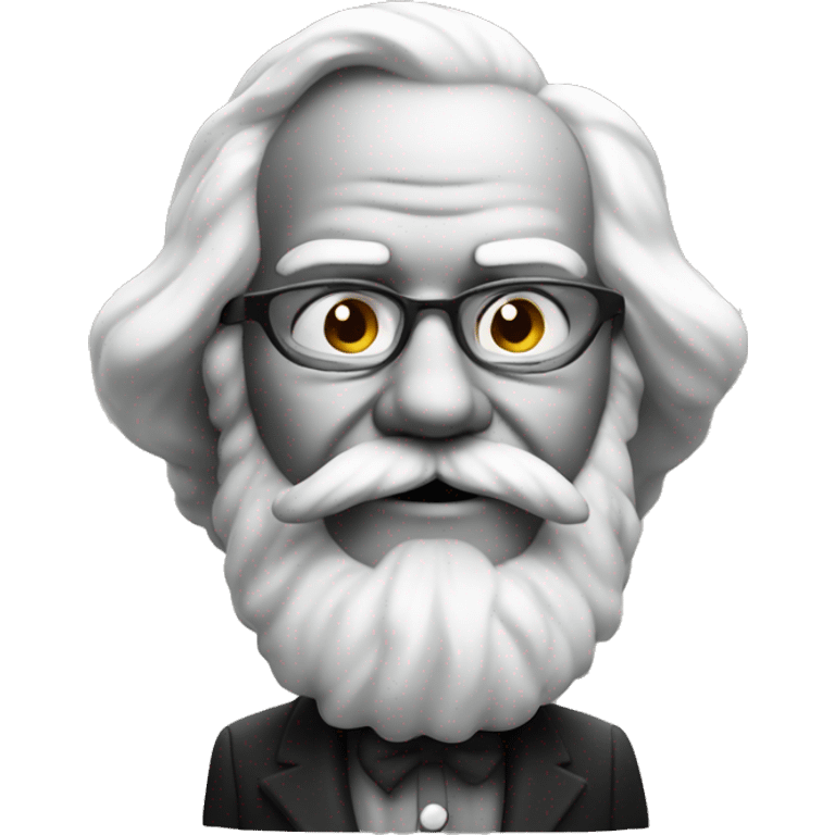 Marx avec une cigarette emoji