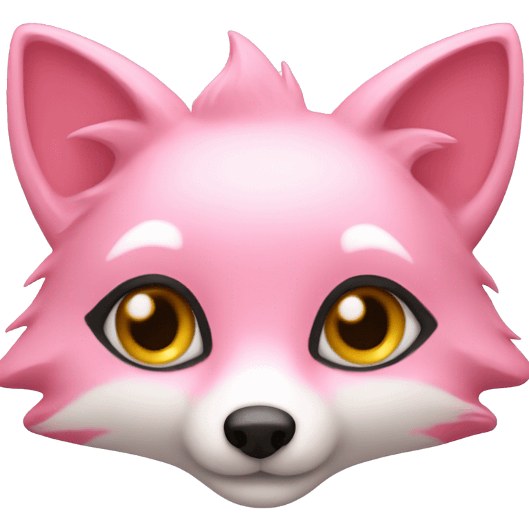 pink fox cute emoji