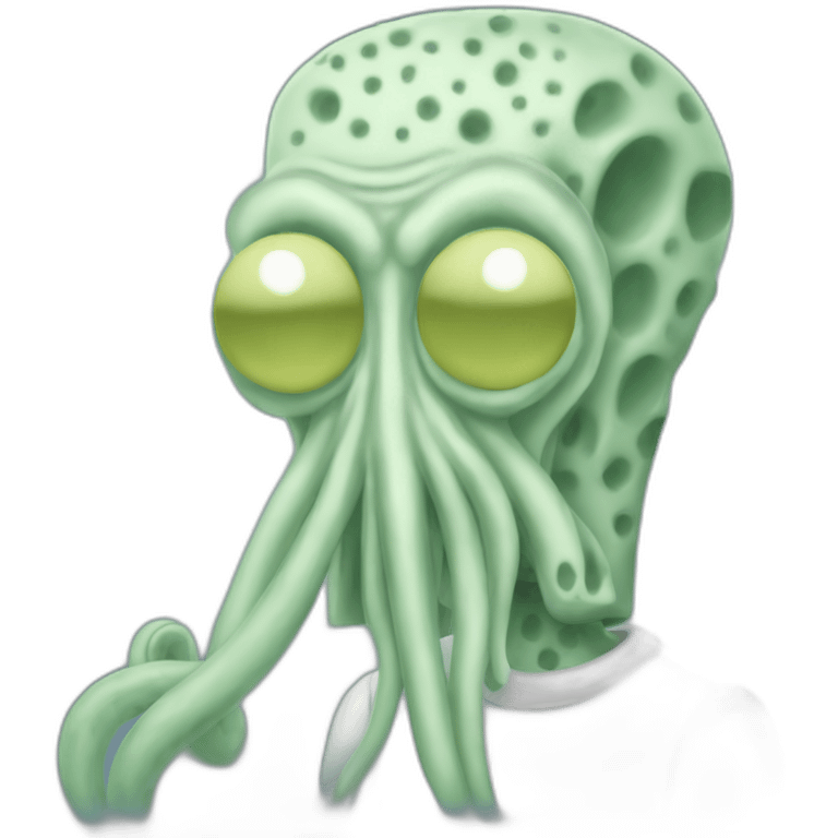 Squidward Q Tentacles Sponge Bob emoji