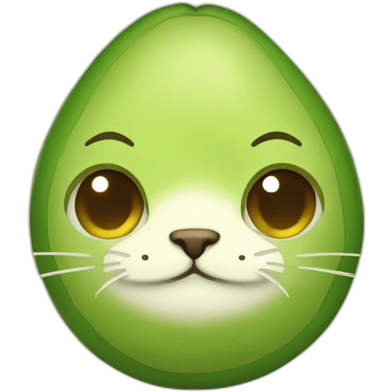 Avocado cat emoji