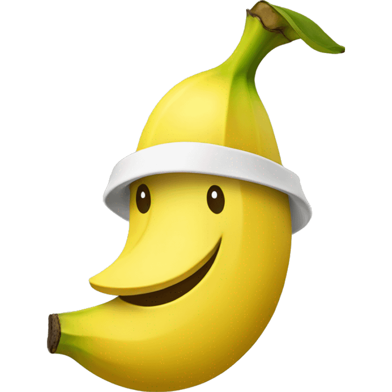 Banana wearing a yellow hat emoji