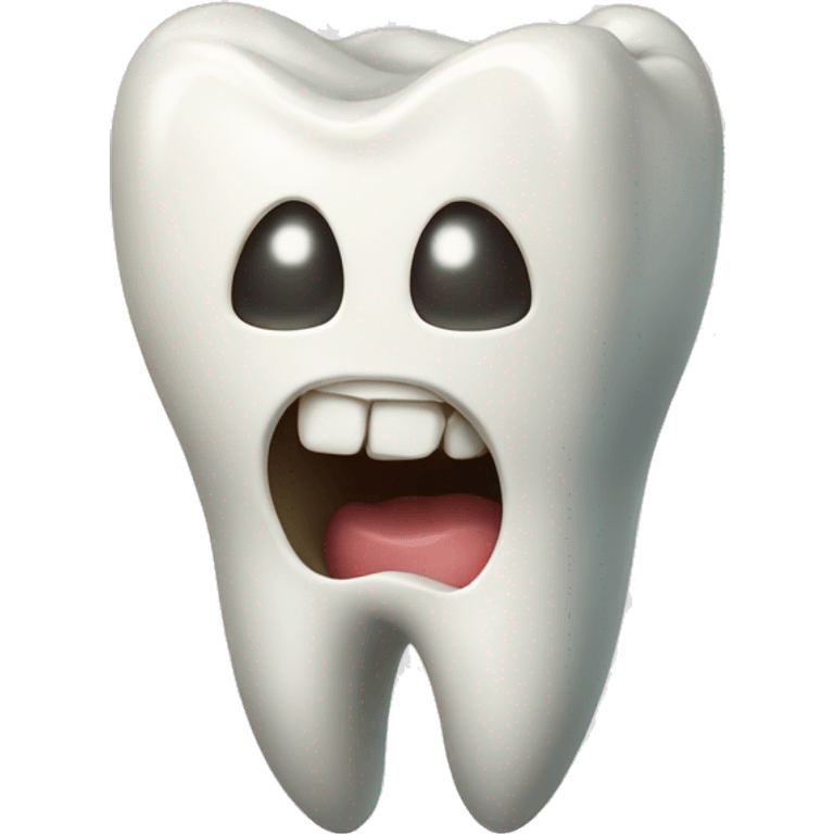 Realistic molar emoji