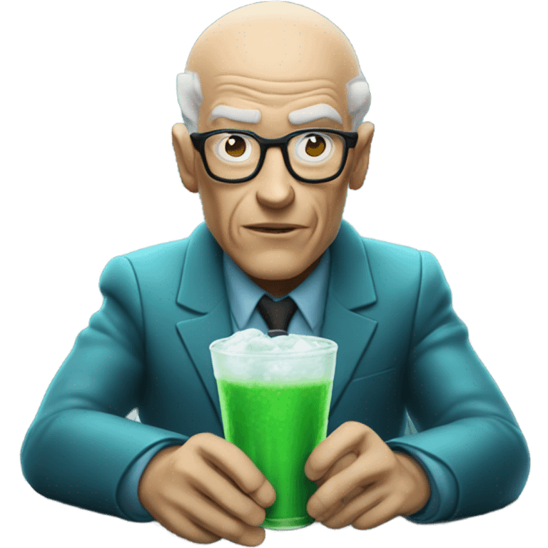 Professor x drinking Baja blast  emoji