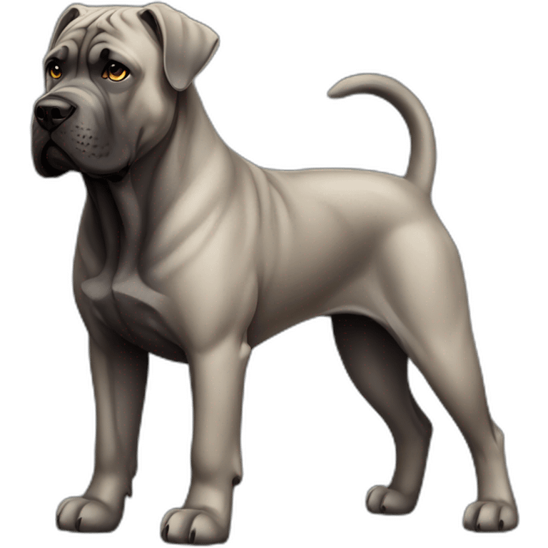 Dog Cane Corso full body emoji