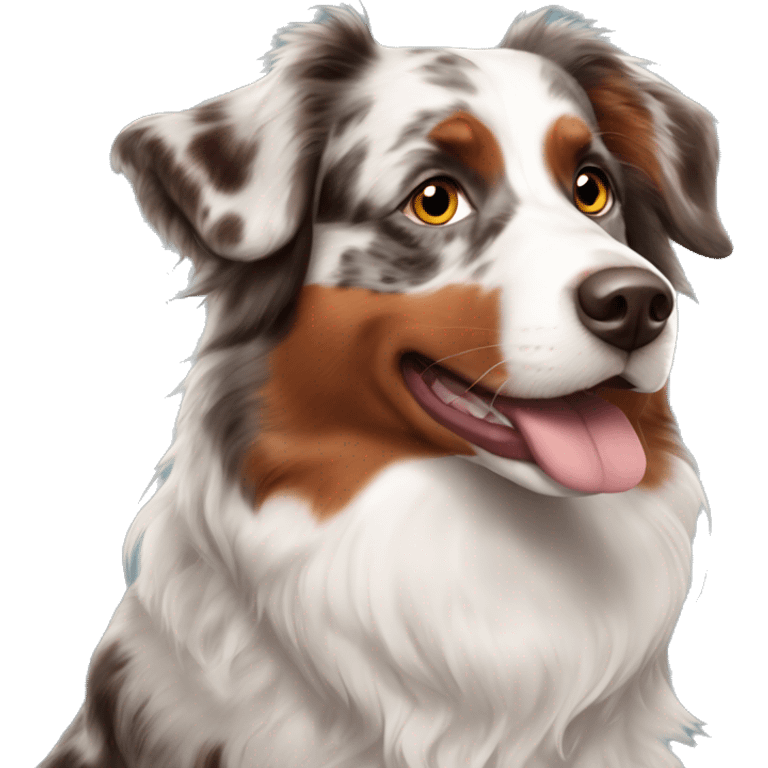 Red Merle Australian Shepherd  emoji