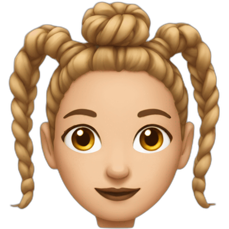 girl bun emoji