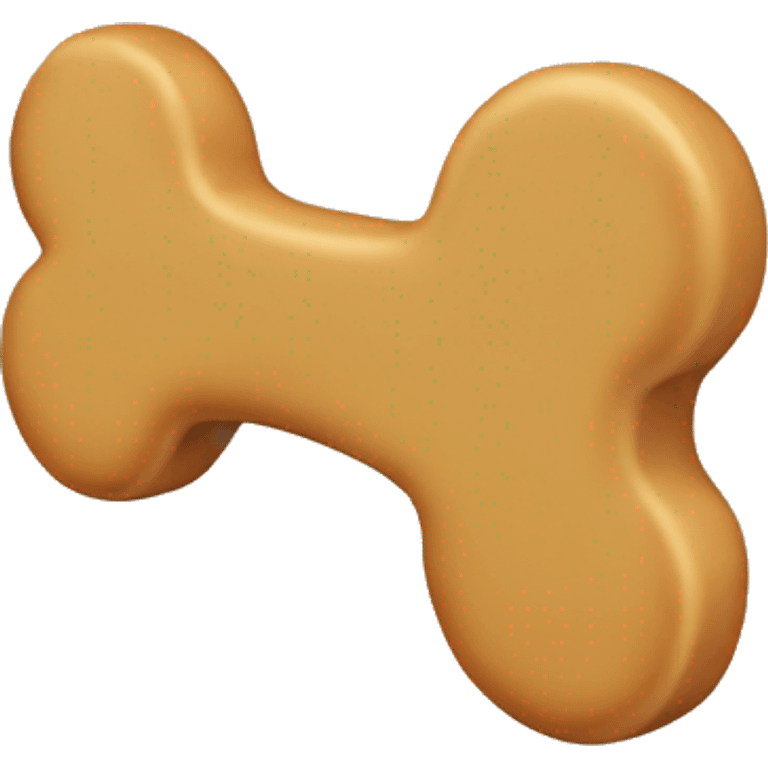 a bone shaped dog biscuit emoji