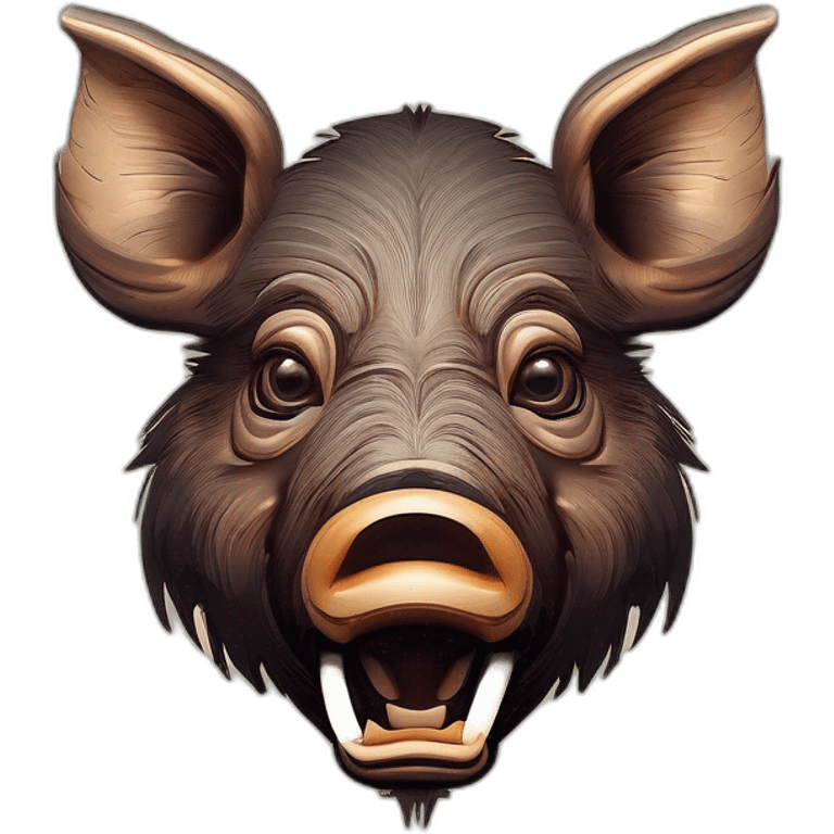 wild boar with tusks emoji