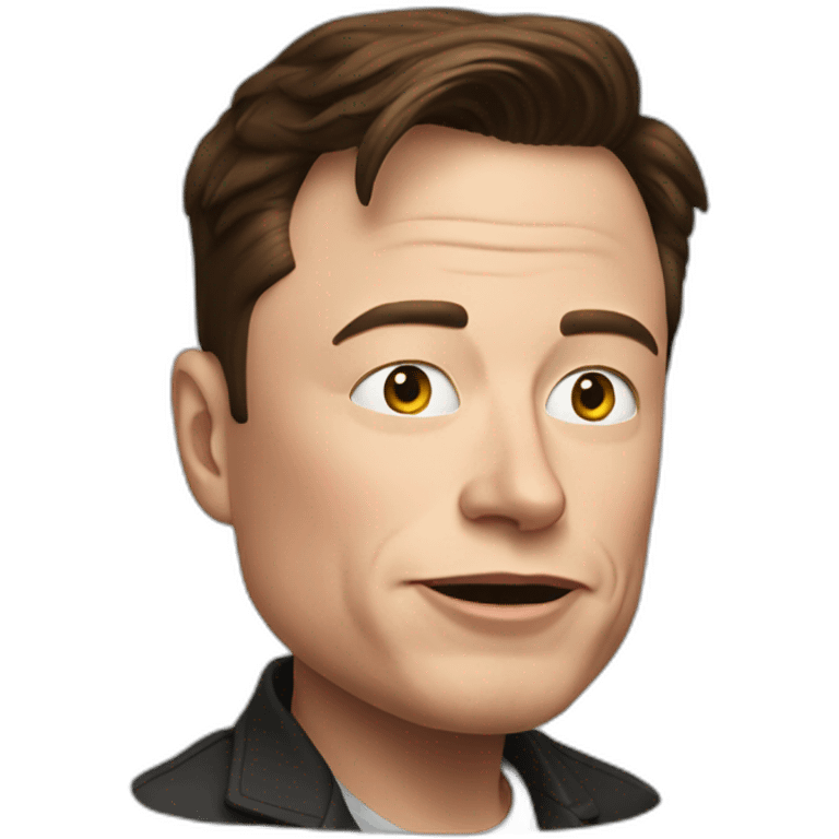 Elon musk being stupid emoji