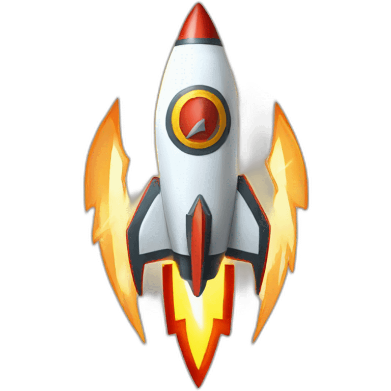 shield rocket flash lightning logo emoji