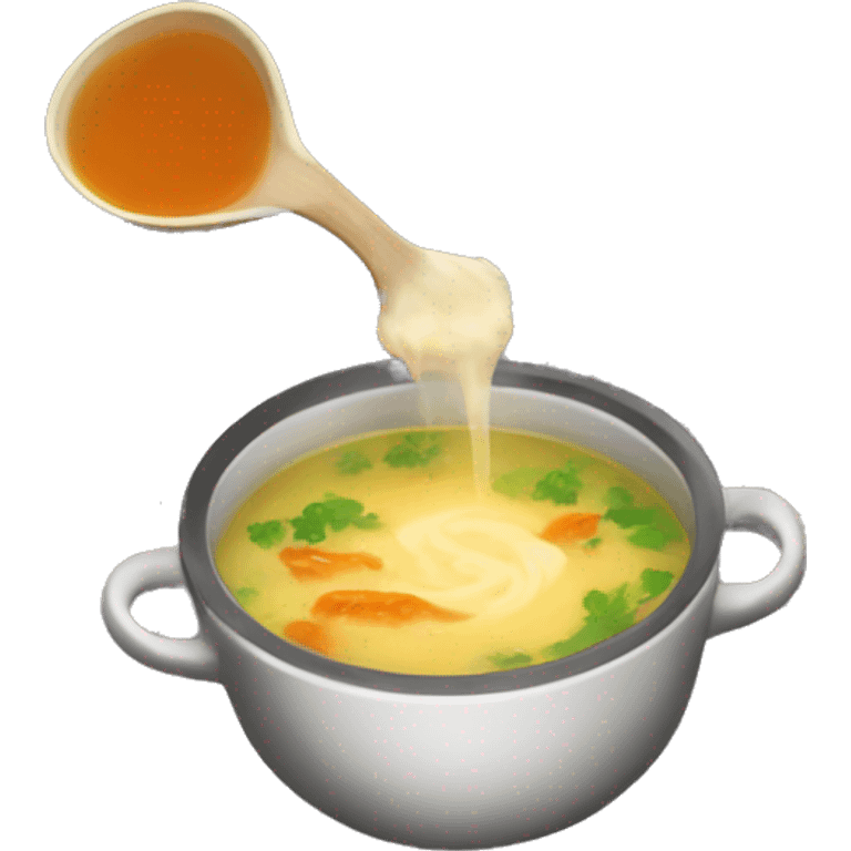 delicious chicken soup
 emoji