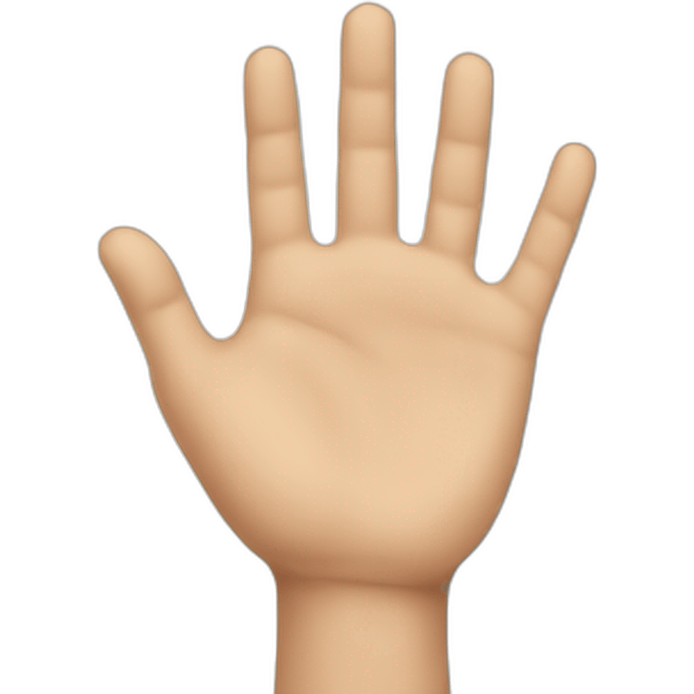 Human hand emoji