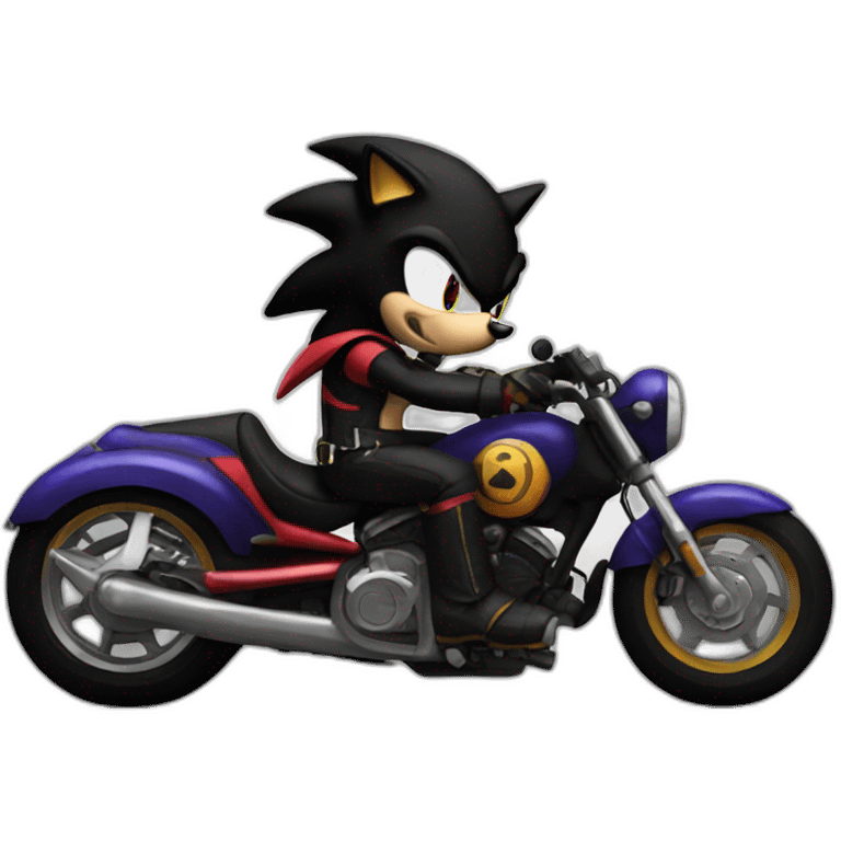 Shadow the hedgehog motorcycle emoji