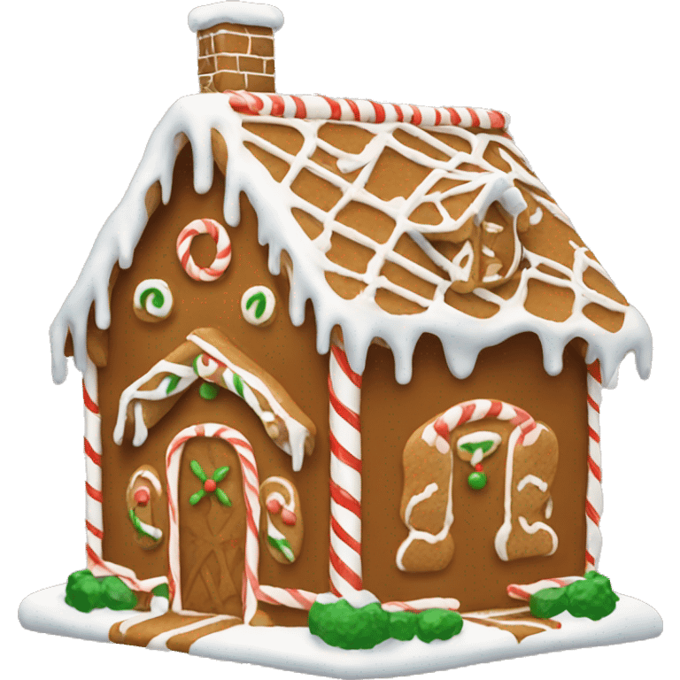 Christmas gingerbread house emoji