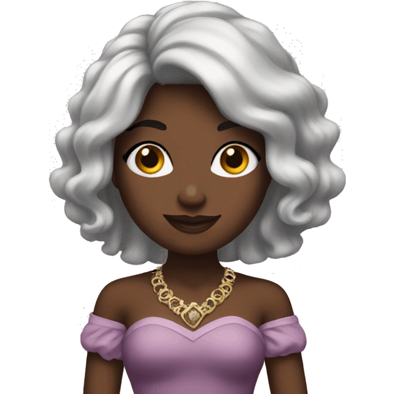 A black princess emoji