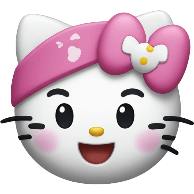 Hello kitty smiling  emoji