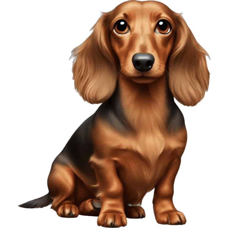 longhaired dachshund emoji