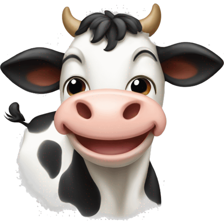 Happy cow emoji