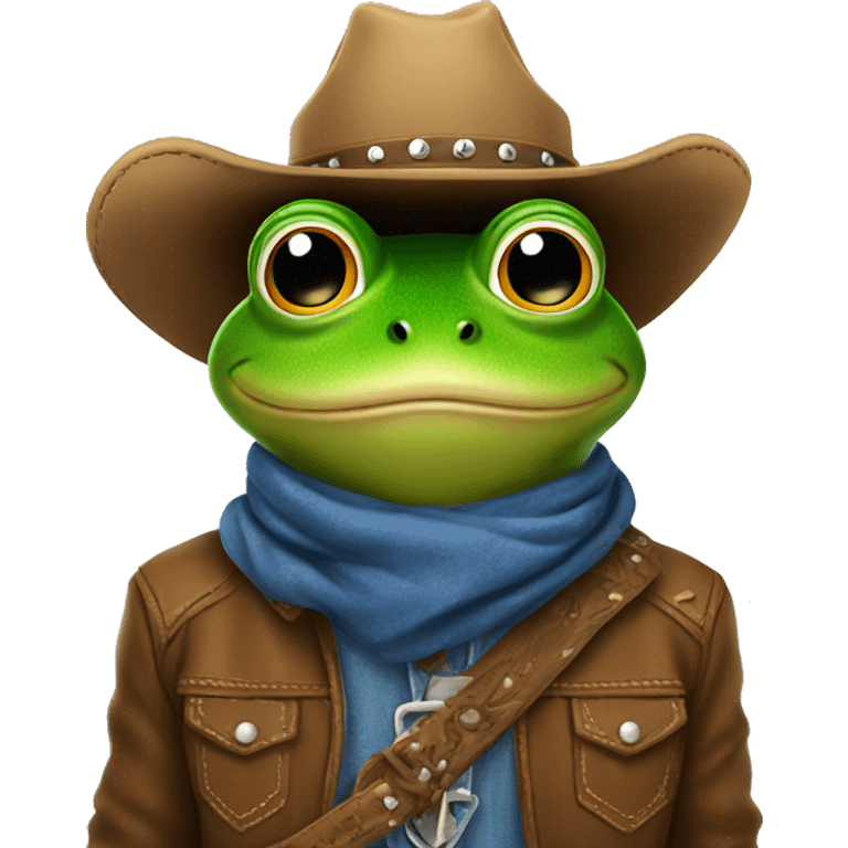 Cowboy frog ￼ emoji