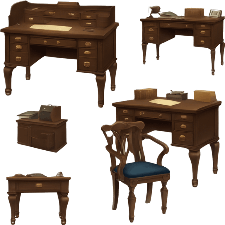 1900’s office desk emoji