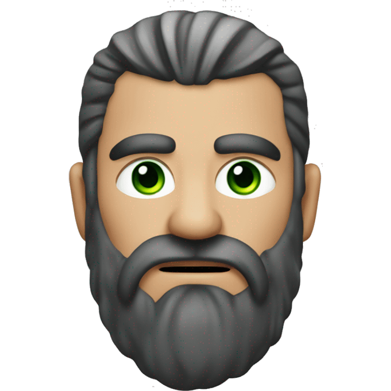 Vikingo pelirrojo de ojos verdes emoji