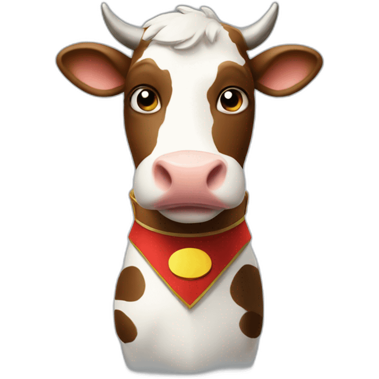 A super hero cow emoji