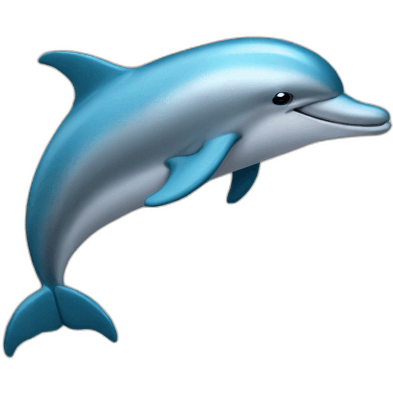 Dolphin reading emoji