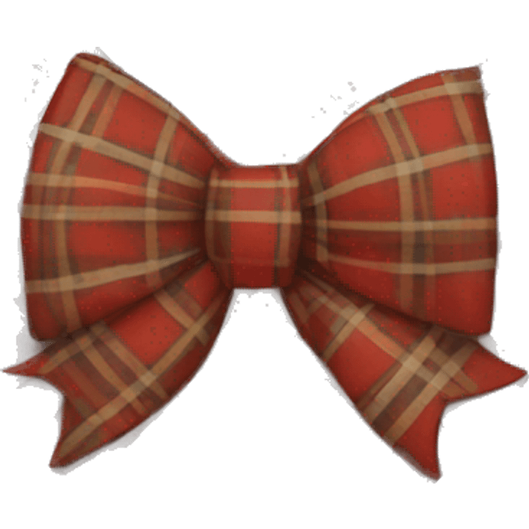 plaid bow emoji