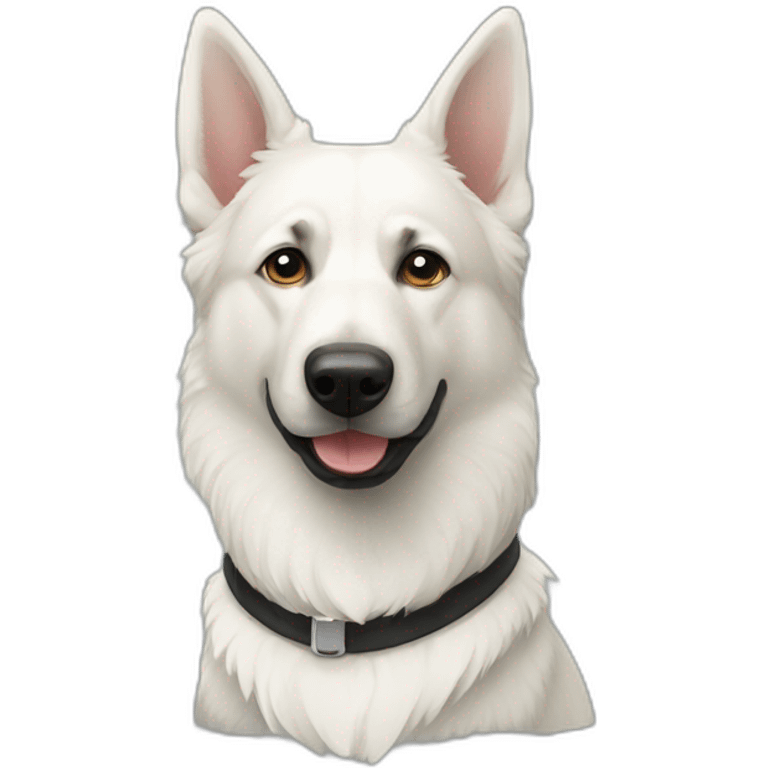 White German Shepard emoji