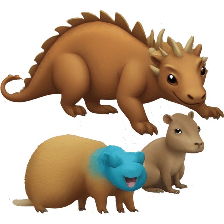 dragon with capybara emoji