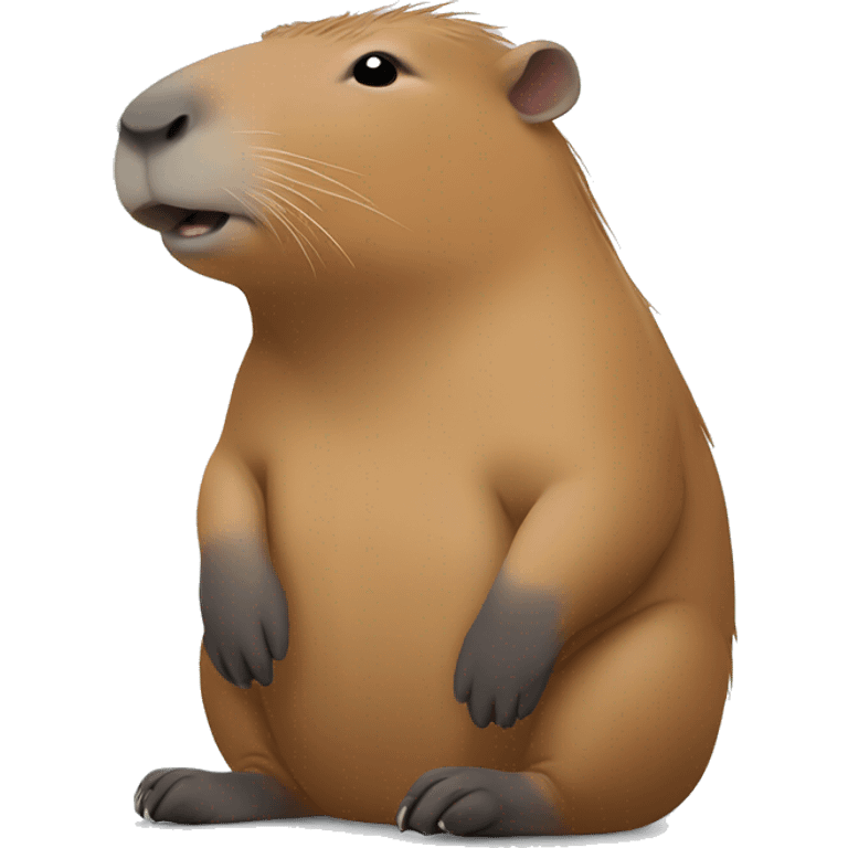 The capybara meditates emoji