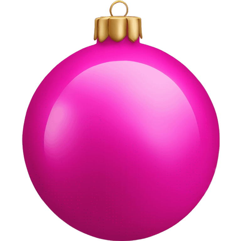 Bright pink Christmas decoration emoji