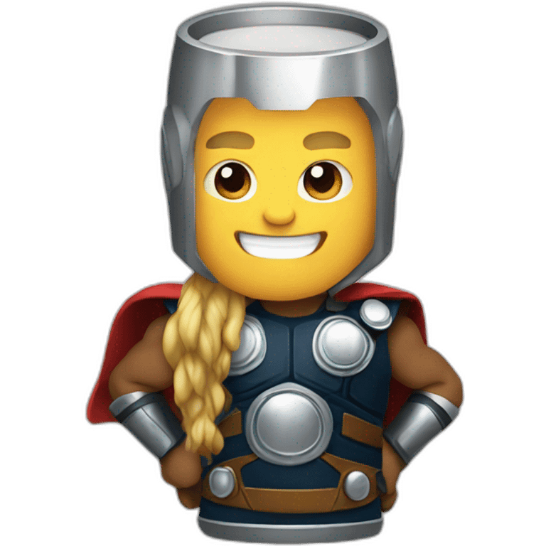 Thor drink beer emoji