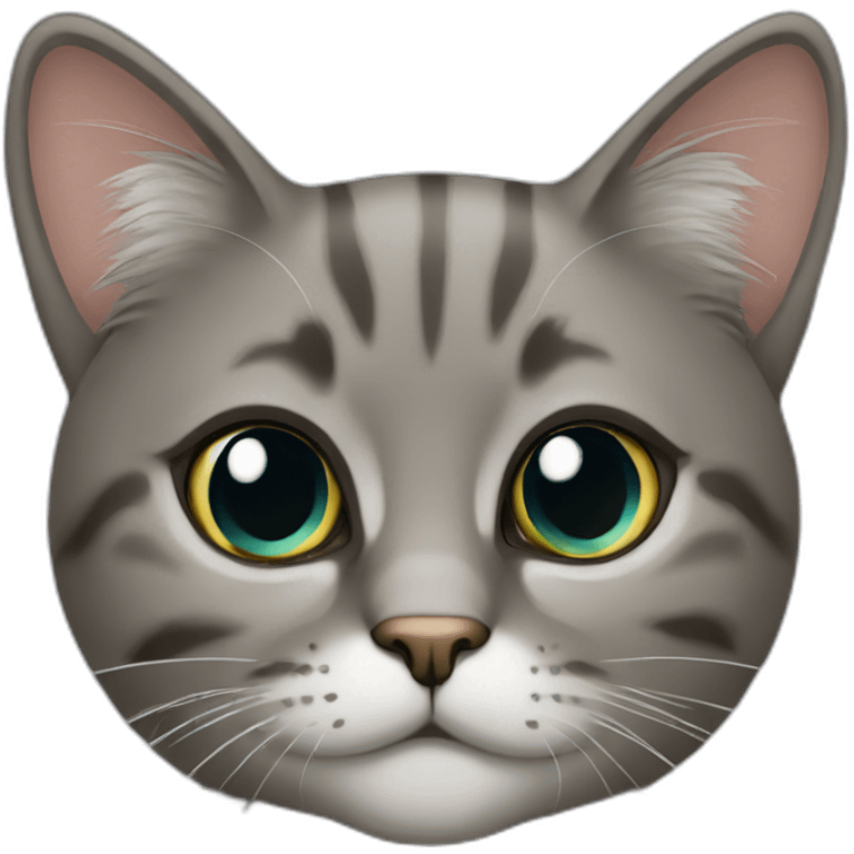 Cat persa cinza emoji