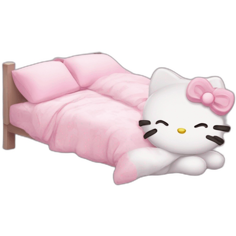 Hello kitty sleeps emoji