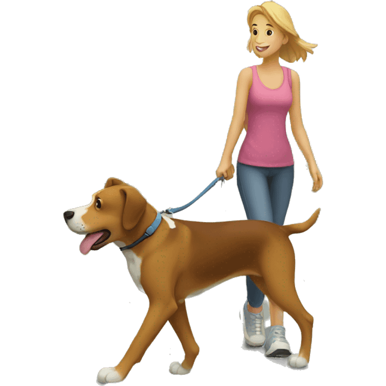 walk with dog emoji