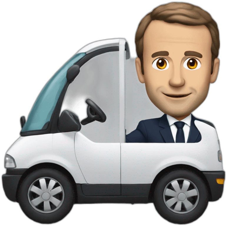 Macron en mobilette emoji