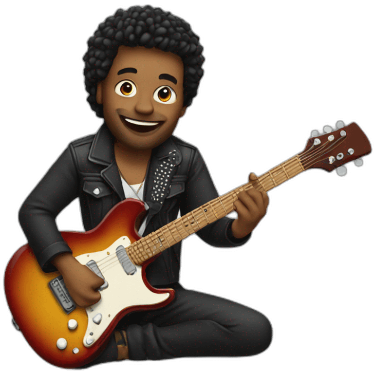 rockstar holding guitar emoji