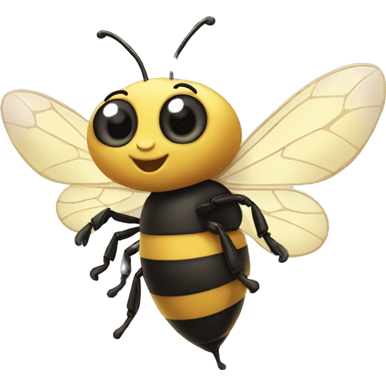 a magical bee flying emoji