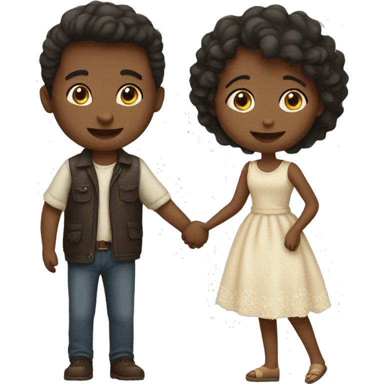 Love story , boy and girl  emoji