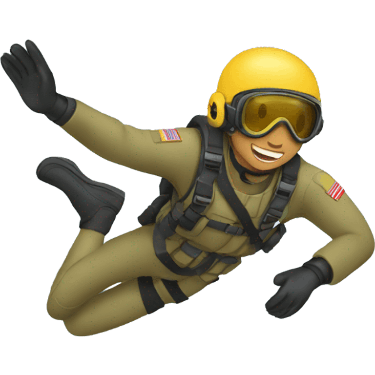 soldier diving emoji