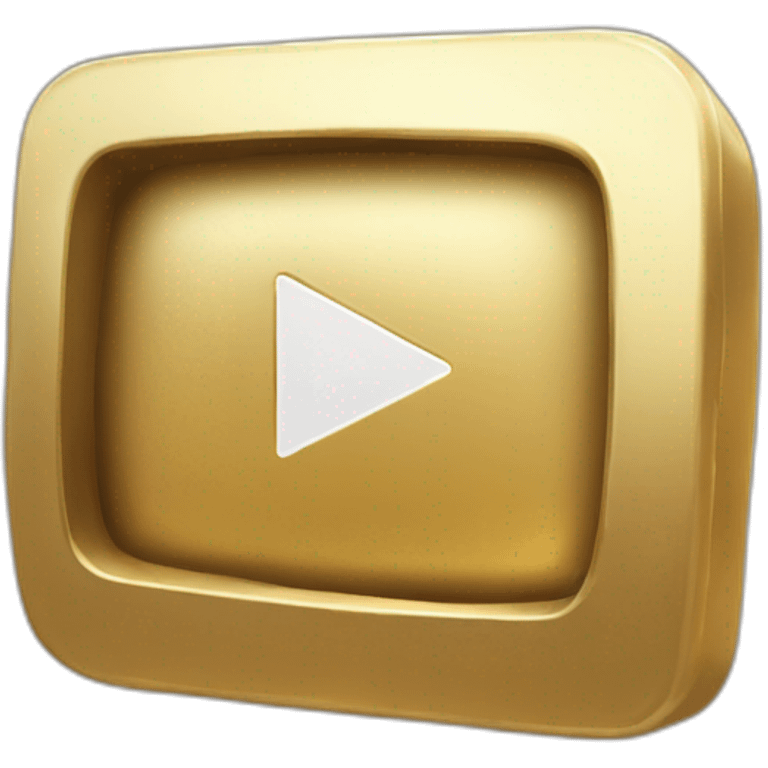 real likeyoutube gold play button emoji