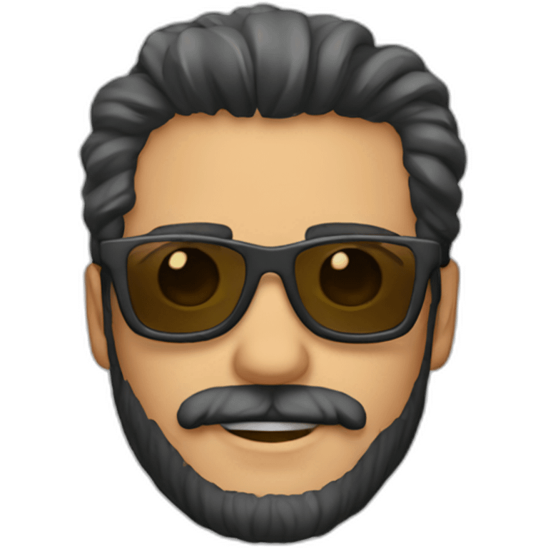 moreno , gafas y barba emoji